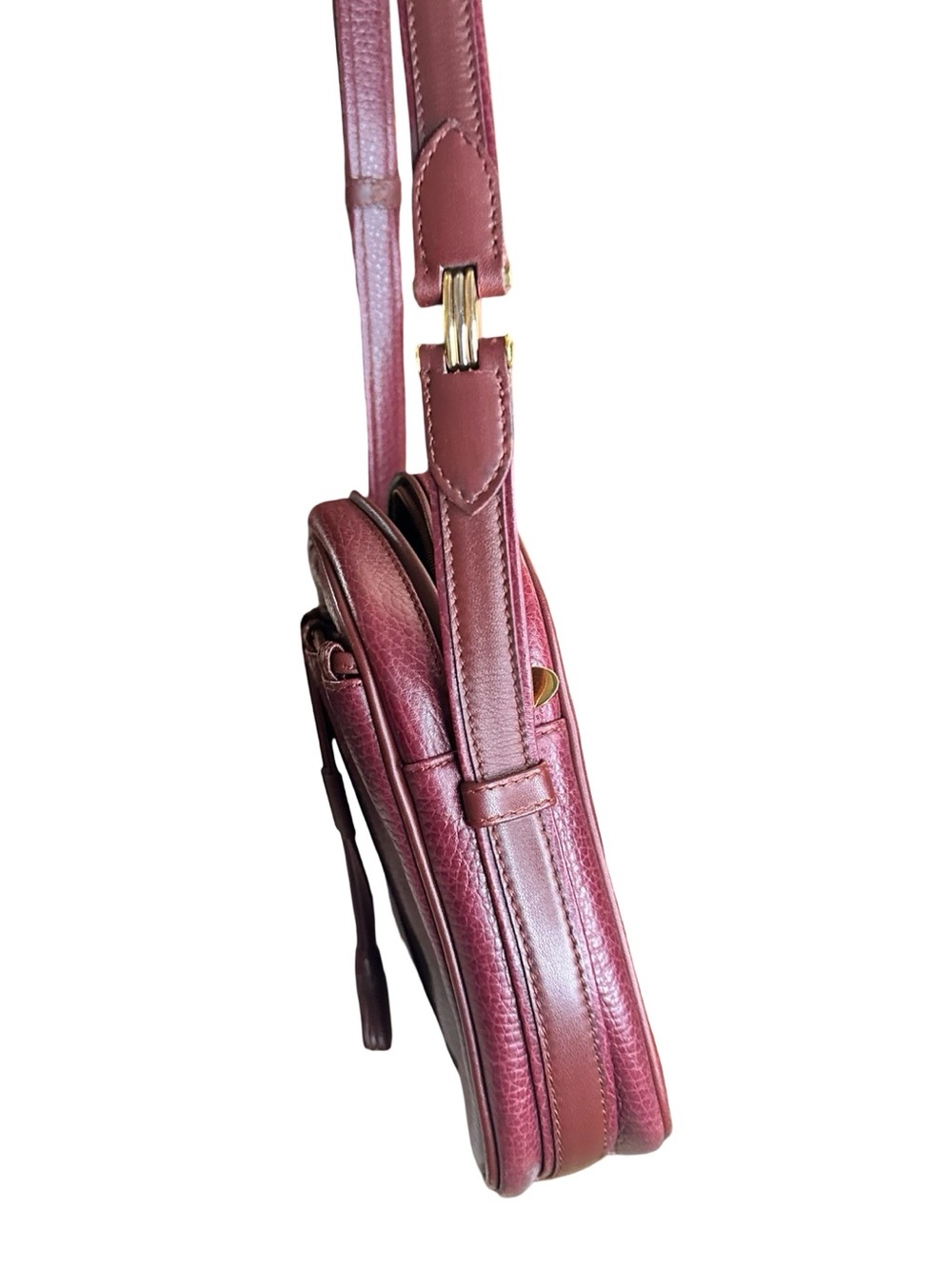 1980’s Must de Cartier Pebbled Leather Crossbody bag - Vintage French Luxury - Picture 4 of 14